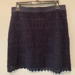 Loft Navy Skirt Size 8